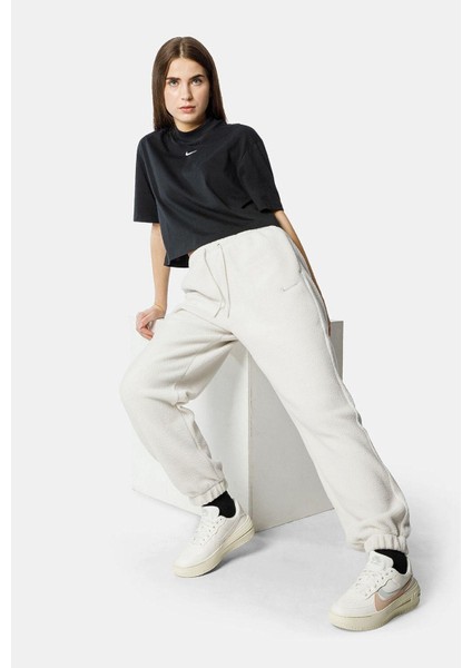 Kadın Polar Oversize Bej Eşofman Altı (Geniş Kalıp) modelleri