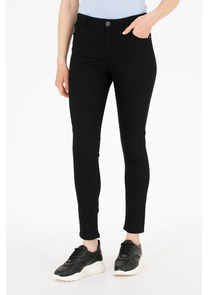 Kadın Siyah Pantolon (Kanvas-Chino) 50266061-VR046 fiyatları