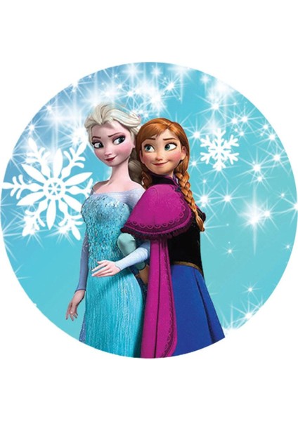 Letbil Reklam Elsa Anna Frozen 4 cm - 60 Adet Opak Etiket