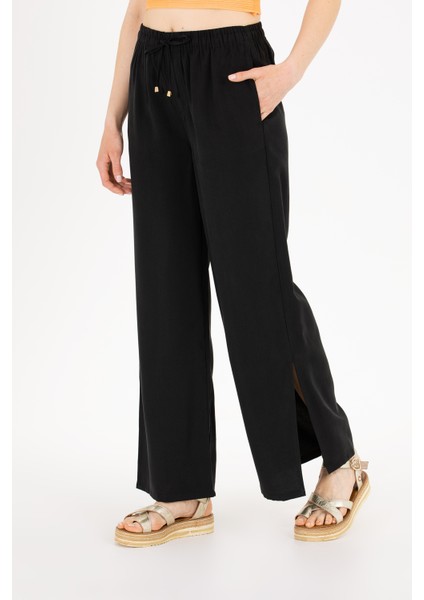 Kadın Siyah Pantolon (Kanvas-Chino) 50263197-VR046 fiyatları