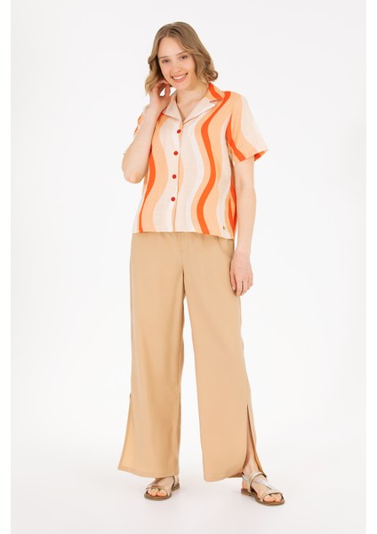 Kadın Camel Pantolon (Kanvas-Chino) 50263197-VR015