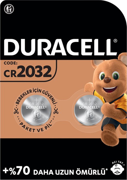 Düğme Pil 2032 2'li 3 Volt