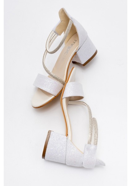 Kız Çocuk Sedef Topuklu Taşlı Abiye Ayakkabı fırsatları