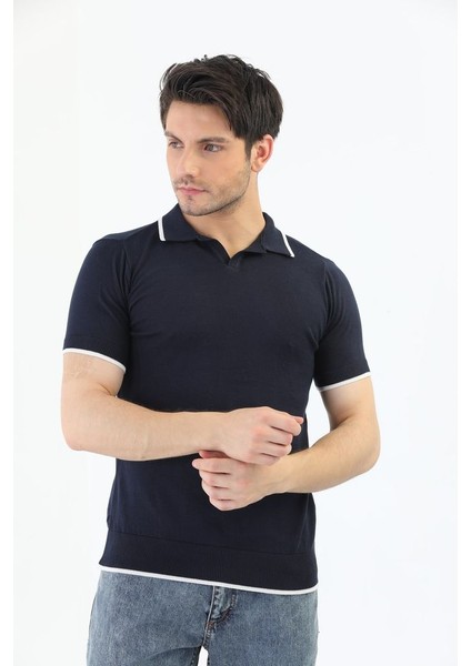 Polo Çizgili T-Shirt