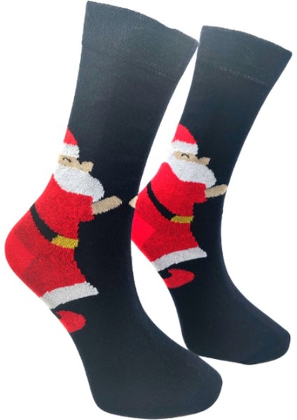 Özel Koleksiyon Unisex Yılbaşı Noel Merry Christmas Happy Classic Soket Çorap