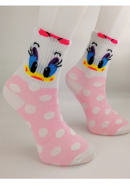 Unisex Daisy Duck Kolej Çorap