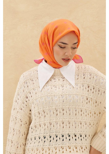 Olinda Eşarp - Turuncu Fuşya fiyatları