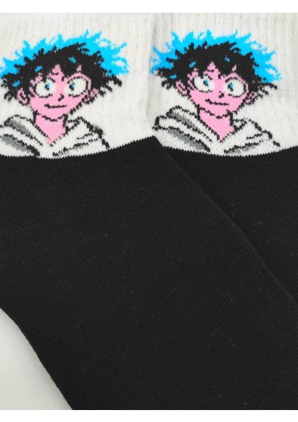 Unisex My Hero Izuku Midoriya Anime Boy Kolej Çorap fiyatları