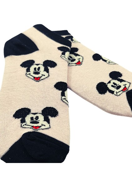 Unisex Mickey Renkli Patik Çorap modelleri