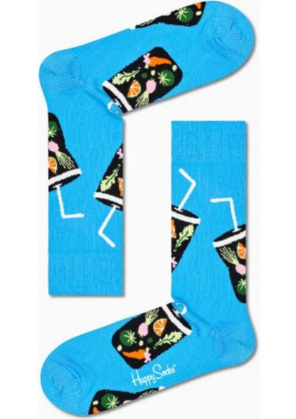 Happy Socks Ithal Özel Seri Unisex Blue Life Renkli Soket Çorap