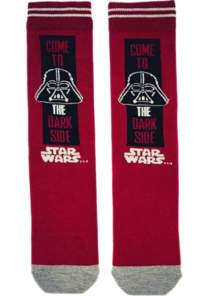 Happy Socks Ithal Özel Seri Unisex Star Wars Darth Vader Renkli Soket Çorap