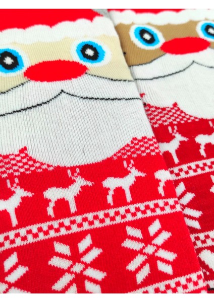 Özel Koleksiyon Unisex Yılbaşı Noel Merry Christmas Happy Noel Deer Soket Çorap fiyatları