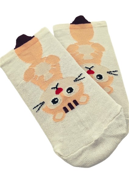 Unisex Cool Cat Renkli Patik Çorap