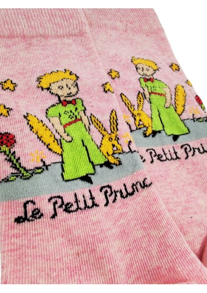 Ithal Özel Seri Unisex Little Prince Renkli Soket Çorap Dikişsiz modelleri