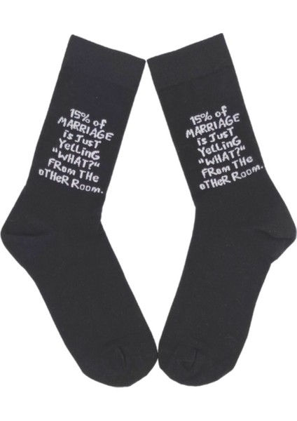 Happy Socks Ithal Özel Seri Unisex Happy Of Marriage Renkli Soket Çorap