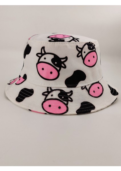 Quality Fashion Happy Cow Terletmez Bucket Kova Şapka