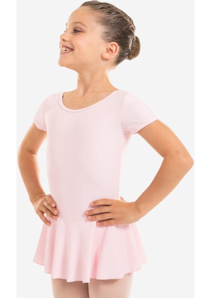 Çocuk Pembe Etekli Bale Mayosu - 500 Beden: 141-148CM 10-11YAŞ