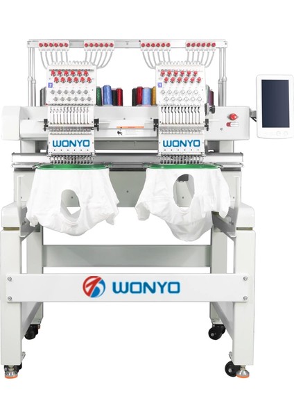 WYQ1202 2 Kafa 12 Iğne Nakış Makinesi (40CM x 50CM Işleme Alanı)
