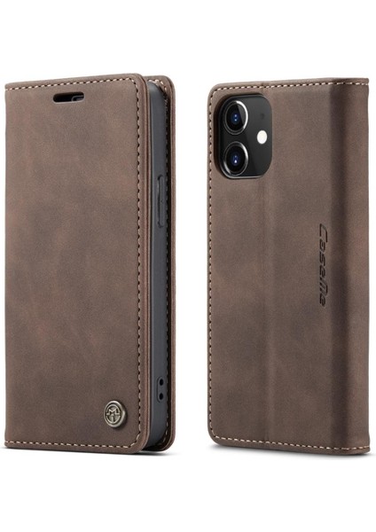 Iphone 12 Için Flip Case/12 Pro Flip Folio Kitap Vintage Pu Deri Cüzdan (Yurt Dışından)