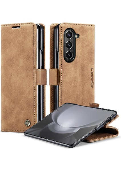 BDT Market Samsung Galaxy Z Için Flip Case Fold 5 5g Flip Folio Kitap Manyetik Kapatma (Yurt Dışından)