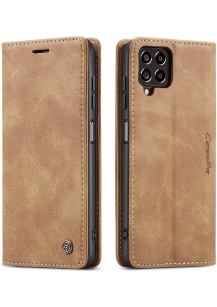 Samsung Galaxy M33 5g Için Flip Case Vintage Pu Deri Cüzdan Flip Folio (Yurt Dışından)