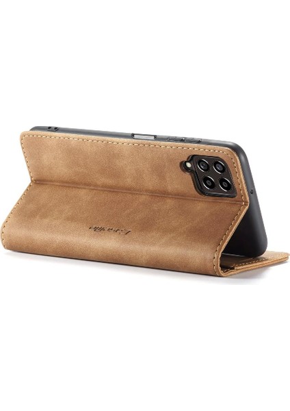 Samsung Galaxy M33 5g Için Flip Case Vintage Pu Deri Cüzdan Flip Folio (Yurt Dışından)