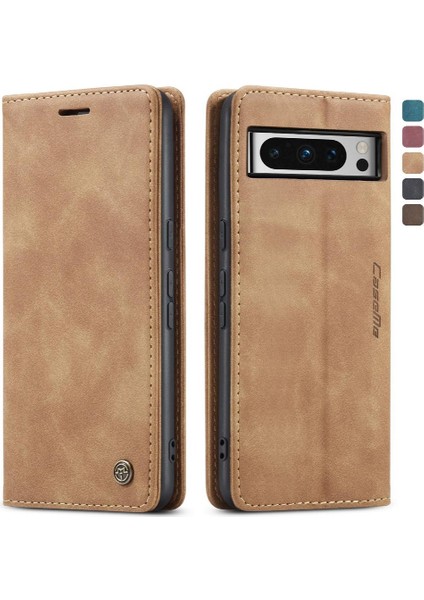 Google Piksel 8 Pro Kılıf Için Flip Case Kart Yuvası Kickstand Flip Folio Kitap (Yurt Dışından)