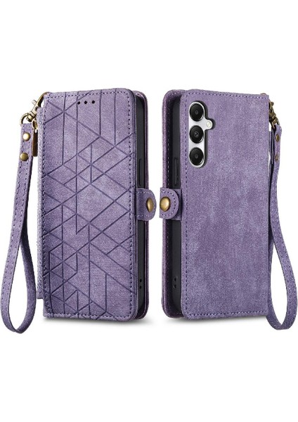 Samsung Galaxy Galaxy 5g Için Flip Case Basit Iş Deri Kılıf Flip (Yurt Dışından)