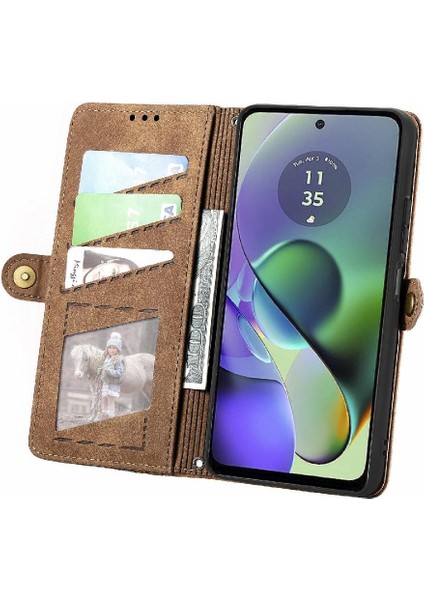Motorola Moto G54 5g Flip Kapak Için Flip Case Cüzdan Deri Kılıf Basit (Yurt Dışından) fırsatları