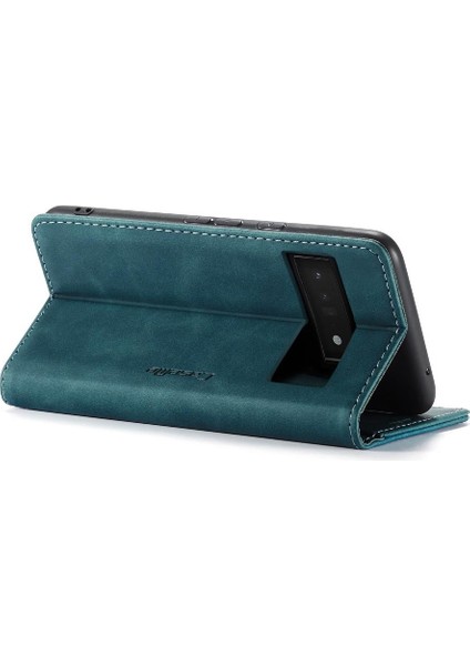 Google Piksel 6 Pro Manyetik Kapatma Darbeye Dayanıklı Vintage Pu Için Flip Case (Yurt Dışından) indirimleri