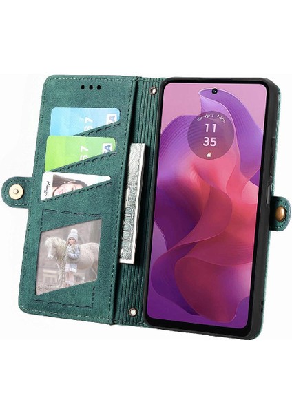 Motorola Moto G24 4g Için Flip Case Deri Kılıf Kapak Darbeye (Yurt Dışından) fiyatları