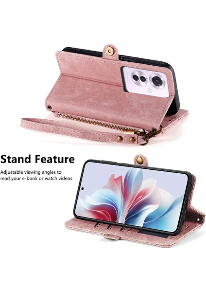 Oppo Oppo 11F 5g Için Flip Case Basit Iş Darbeye Deri Kılıf (Yurt Dışından) fırsatları