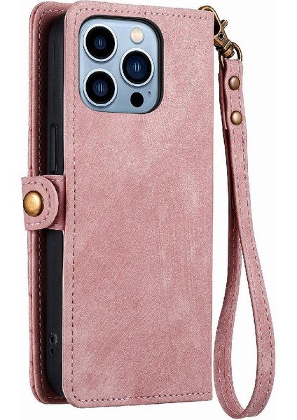 Iphone 13 Için Flip Case Pro Kapak Kapak Cüzdan Basit Iş Darbeye (Yurt Dışından) modelleri