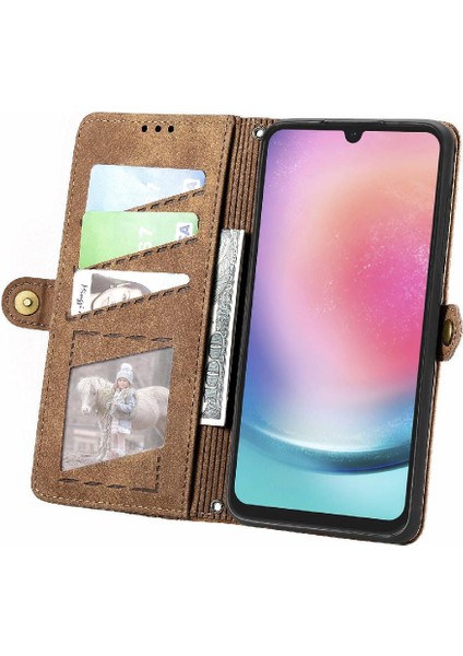 Samsung Galaxy A24 5g Flip Kapak Için Flip Case Basit Iş Darbeye (Yurt Dışından)