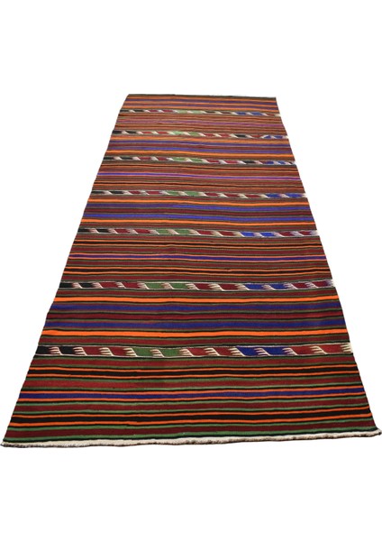 Yeni El Dokuma Seçkin Yekpare Büyük Yörük Yün Kilim 4926