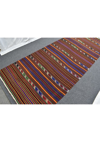 Yeni El Dokuma Seçkin Yekpare Büyük Yörük Yün Kilim 4926