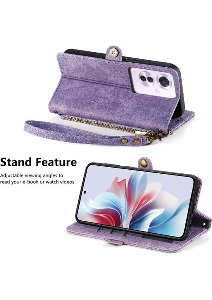 Oppo Oppo 11F 5g Için Flip Case Basit Iş Darbeye Deri Kılıf (Yurt Dışından) fırsatları