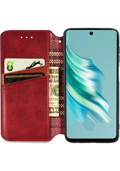 Tecno Spark 20 4g Deri Çanta Moda Tasarımı Zarif Iş Için Kılıf (Yurt Dışından)