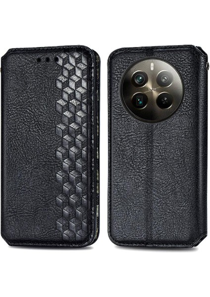 Realme 12 Pro Artı Flip Kapak Kılıf Için Kılıf Zarif Iş (Yurt Dışından)