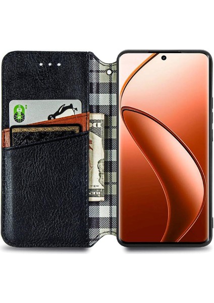 Realme 12 Pro Artı Flip Kapak Kılıf Için Kılıf Zarif Iş (Yurt Dışından)