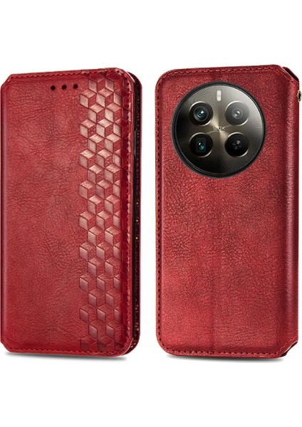 Realme 12 Pro Artı Flip Kapak Kılıf Için Kılıf Zarif Iş (Yurt Dışından)