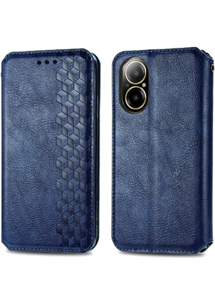 Realme C67 4g Için Kılıf Moda Tasarım Kapak Çevirin Deri Kılıf Zarif (Yurt Dışından)