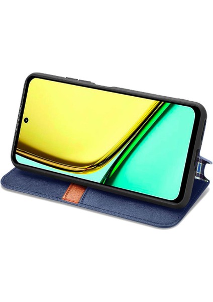 Realme C67 4g Için Kılıf Moda Tasarım Kapak Çevirin Deri Kılıf Zarif (Yurt Dışından) modelleri