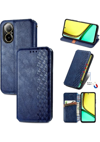 Realme C67 4g Için Kılıf Moda Tasarım Kapak Çevirin Deri Kılıf Zarif (Yurt Dışından) indirimleri