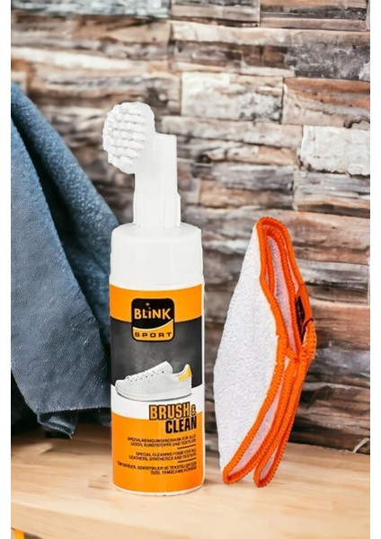 Blink Brush Clean Fırçalı Ayakkabı Bakım Temizleme-Naturel