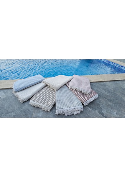 Windores Küçük Kareli Koltuk Örtüsü Pamuklu 170X230 Ebat Bordo Renk modelleri