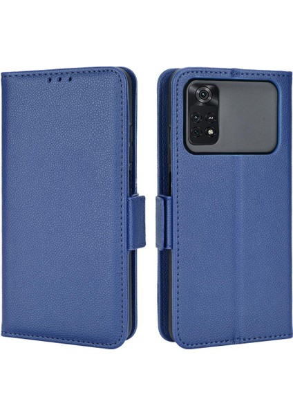 Xiaomi Poco M4 Pro 4g Manyetik Pu Deri Cüzdan Kart Yuvaları Yan (Yurt Dışından)