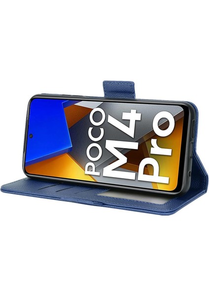 Xiaomi Poco M4 Pro 4g Manyetik Pu Deri Cüzdan Kart Yuvaları Yan (Yurt Dışından)