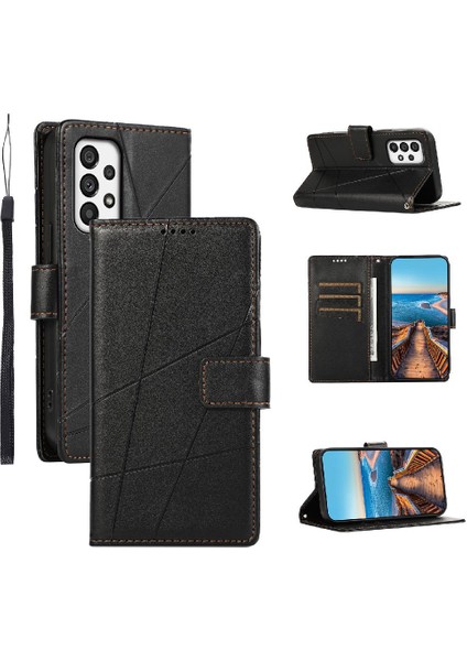 Samsung Galaxy A73 5g Kickstand Üç Kart Yuvaları Şok Için Flip Case (Yurt Dışından)