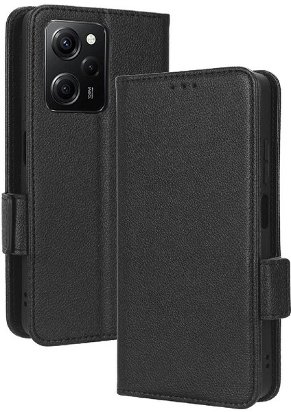Xiaomi Poco X5 Pro 5g Manyetik Kart Yuvaları Tutucu Pu Deri Yan (Yurt Dışından)
